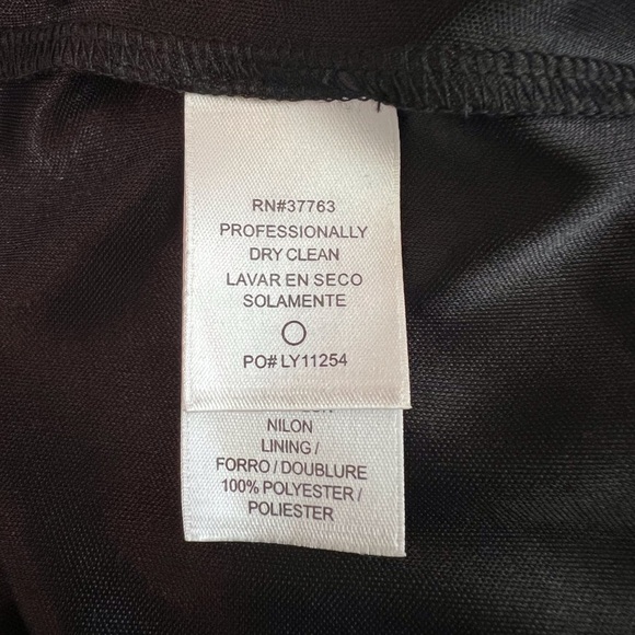 Laundry by Shelli Segal Vintage 90s Ruched Lace Little Black Dress Women’s Sz 6 - Picture 10 of 12